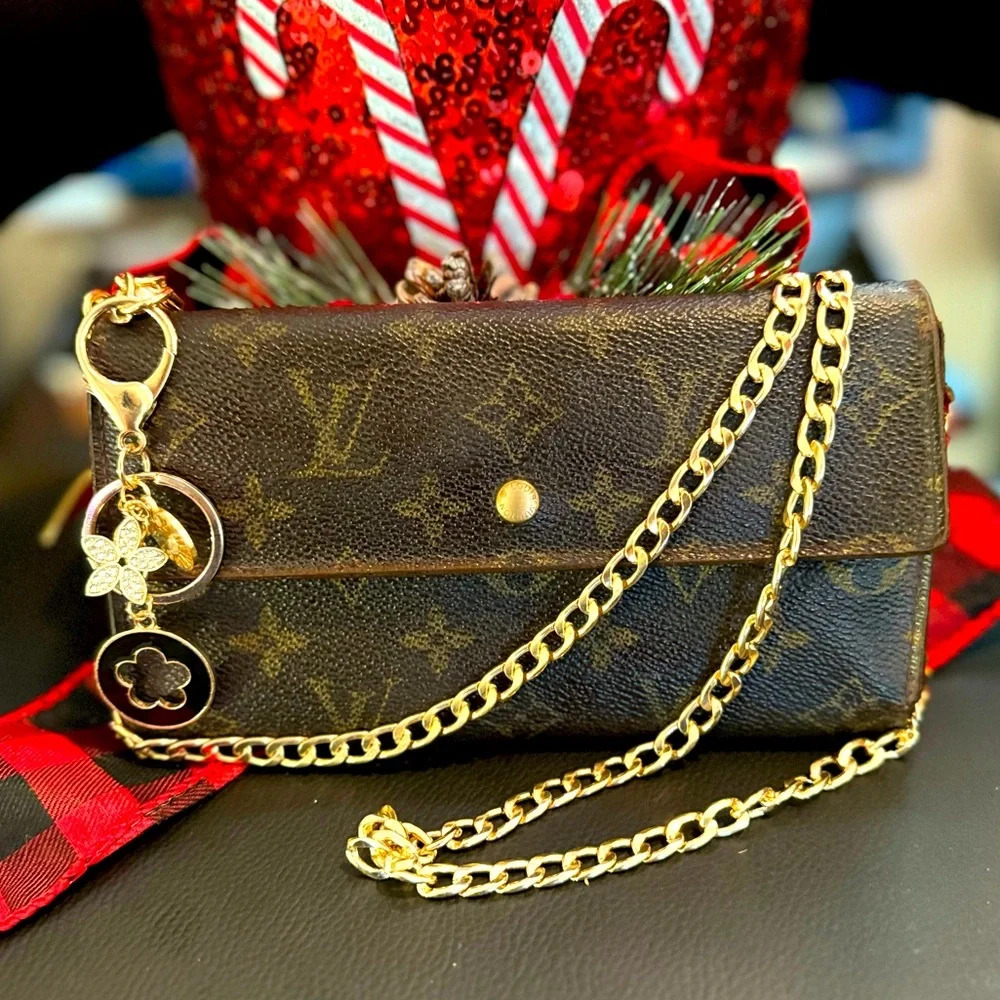 Louis Vuitton Monogram Porte Tresor International Trifold Long Wallet converted